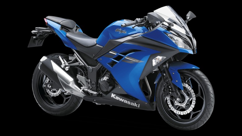 Blue Kawasaki Ninja 300