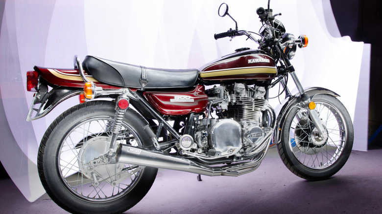 Ligthpainted Motorcycle Kawasaki 900 Z1, 1973