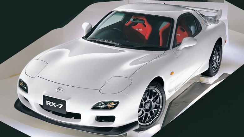 Mazda RX-7 in white