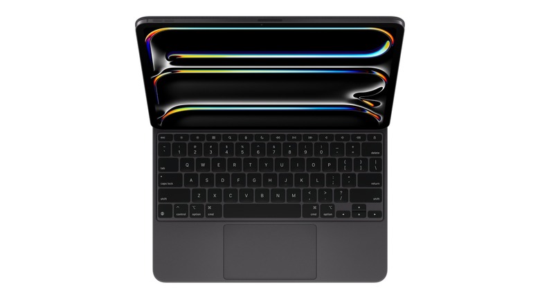 Apple Magic Keyboard connected to iPad