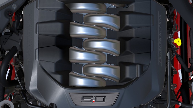 Ford Coyote V8 engine bay