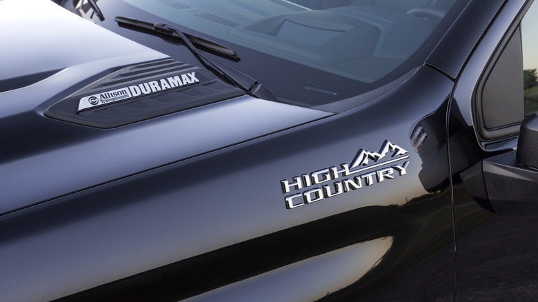 Chevy Duramax hood badge
