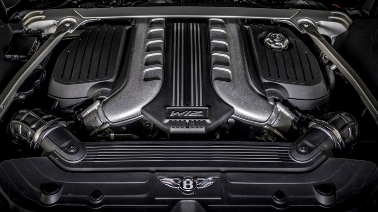 Bentley W12 engine bay