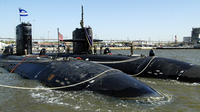Two Los Angeles class submarines