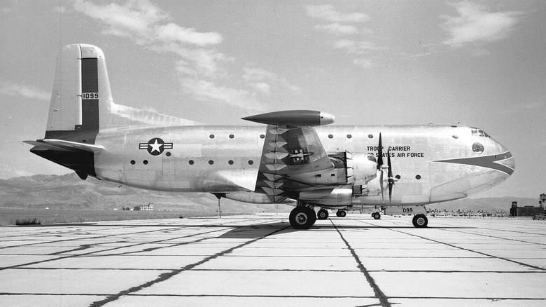 C-124 Plane on the runway