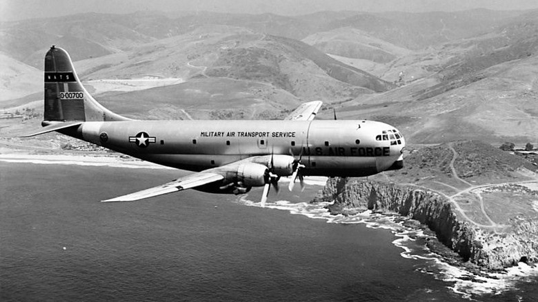 Boeing C-97C in the sky