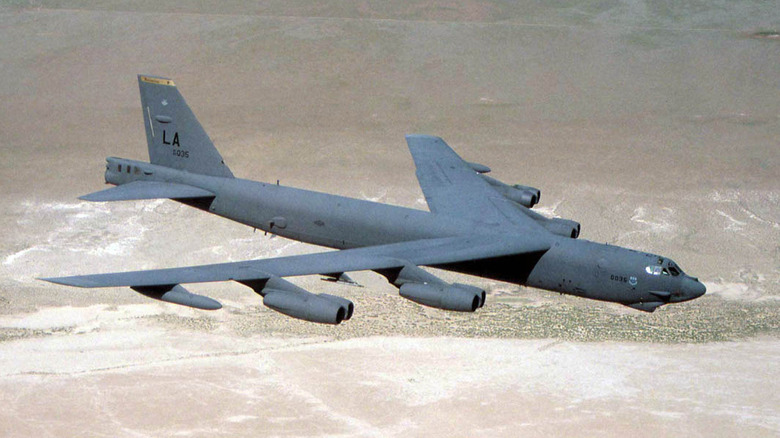 Boeing B-52 in the sky
