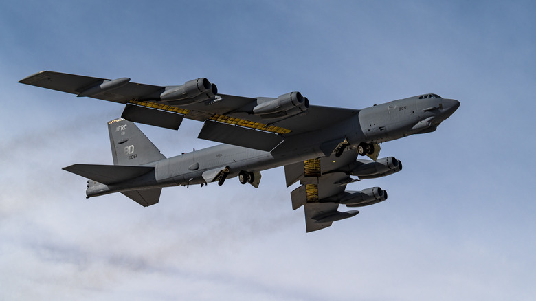 B-52 Stratofortress Bomber in the sky