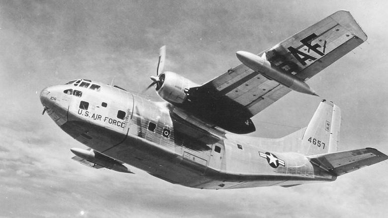 Fairchild C-123 Provider in the sky