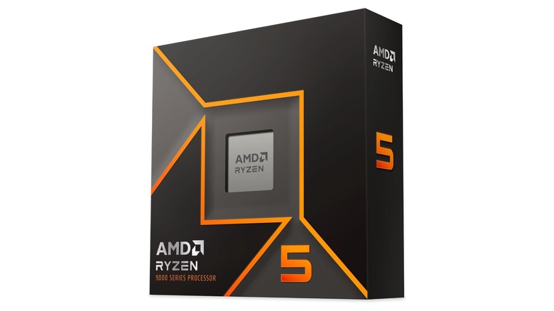 AMD Ryzen 5 9600X box on display