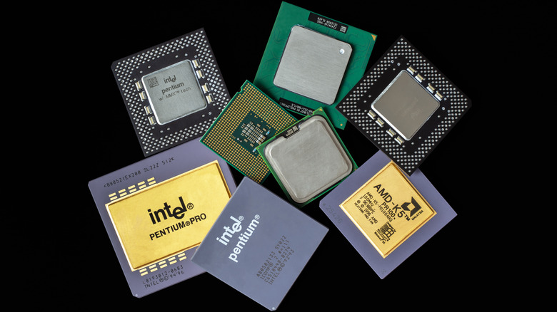 Computer processors grouped together