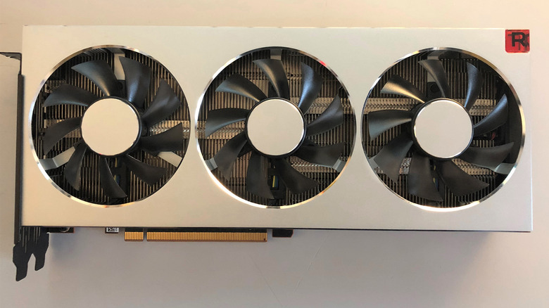 A Radeon VII against a white background