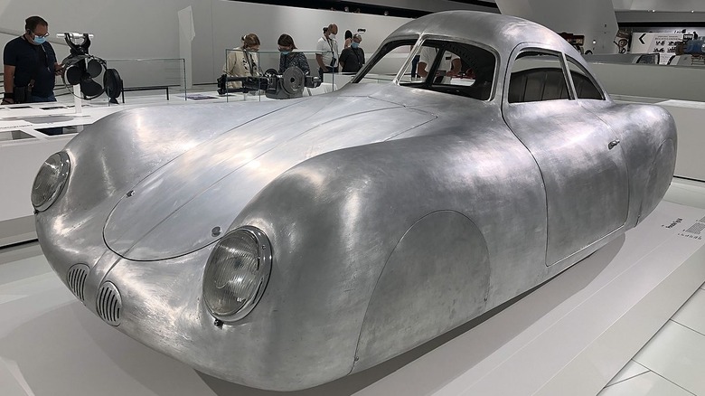 The Porsche 64 all metal on display