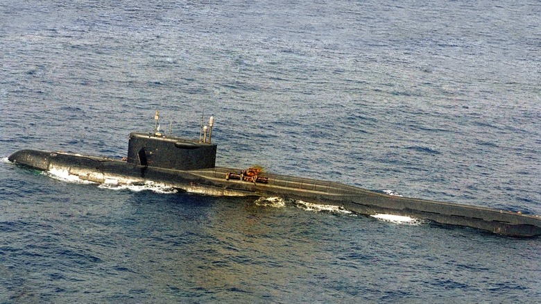 Damaged K219 nuclear submarine
