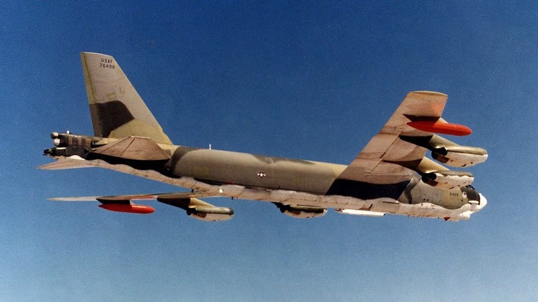 Boeing B-52 G bomber in flight