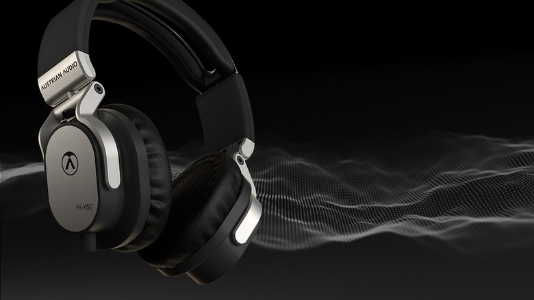 Austrian Audio Hi-X50 on a black background