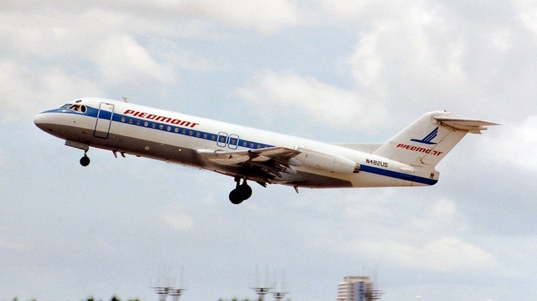 A Piedmont Airlines Fokker F-28 Fellowship at Miami - International (Wilcox Field / 36th Street / Pan American Field) (MIA / KMIA), USA - Florida