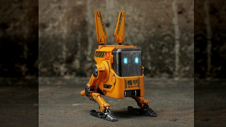 gravastar robot phone charger yellow