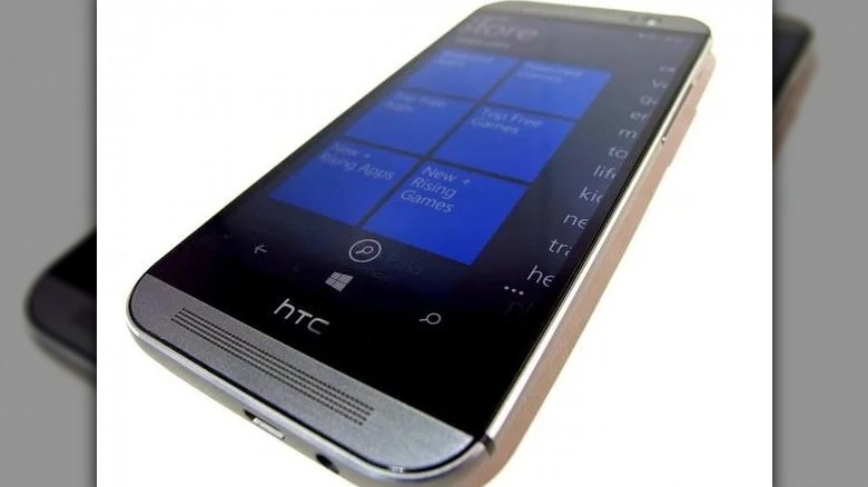 HTC One M8 for Windows on a white background