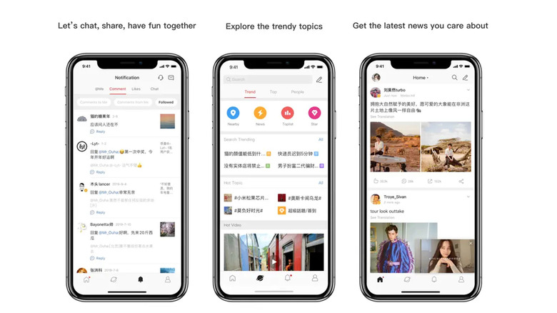 Weibo app and its features