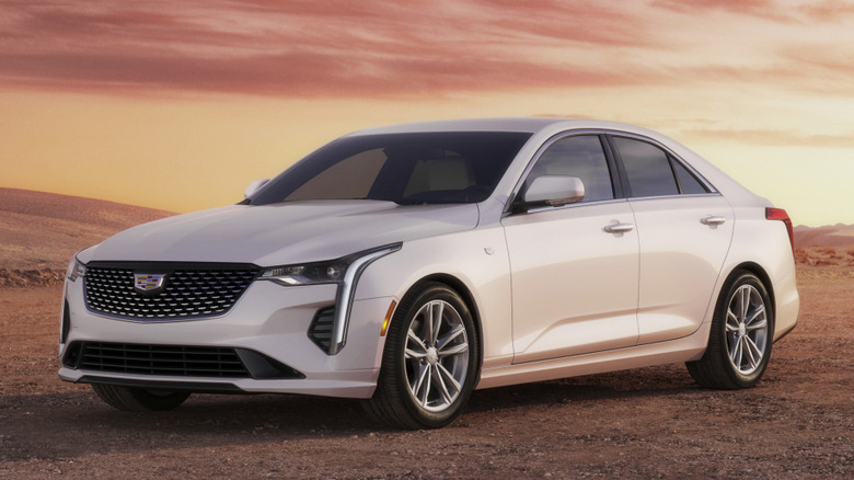 Cadillac CT4 at sunrise