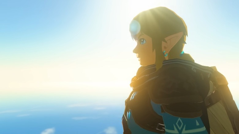 Link overlooking from a ledge