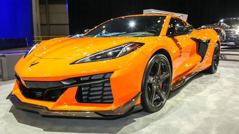 Corvette Z06 at auto show