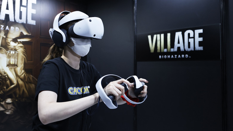 PlayStation VR2 em exibição 
