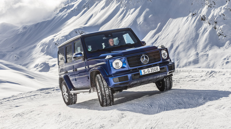 Mercedes-Benz G-Class in the snow