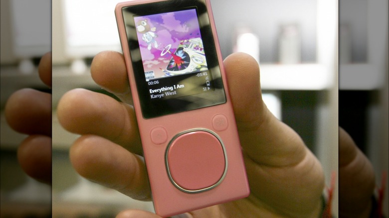 Zune mini music player, released 2007
