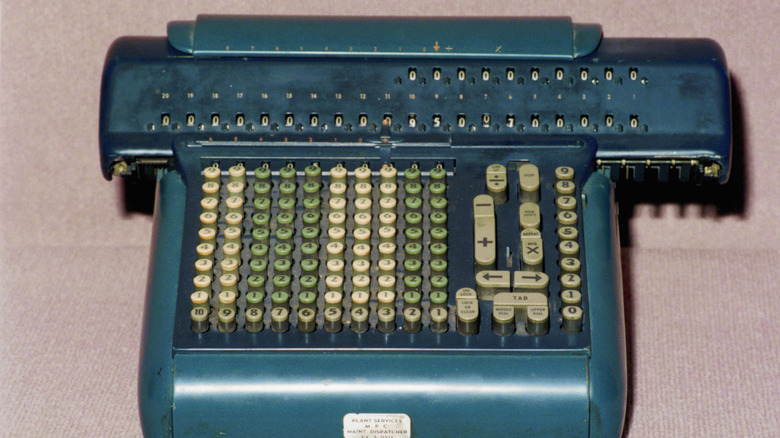 An antique Mechanical calculator