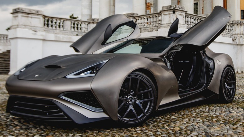 The Vulcano Titanium parked with its doors open