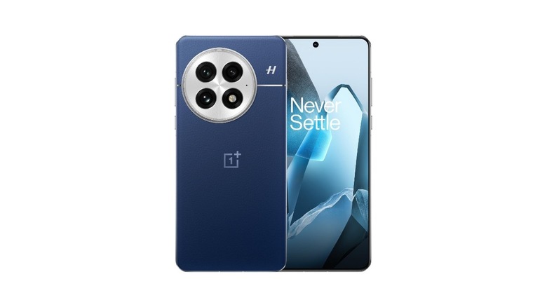 OnePlus 13 smartphone in blue