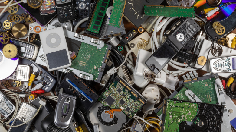 Out-dated electrical waste.