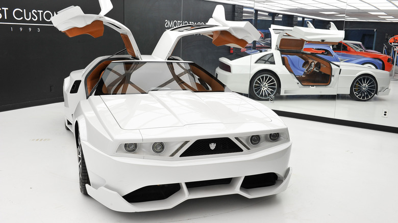 Will.i.am's DeLorean on display