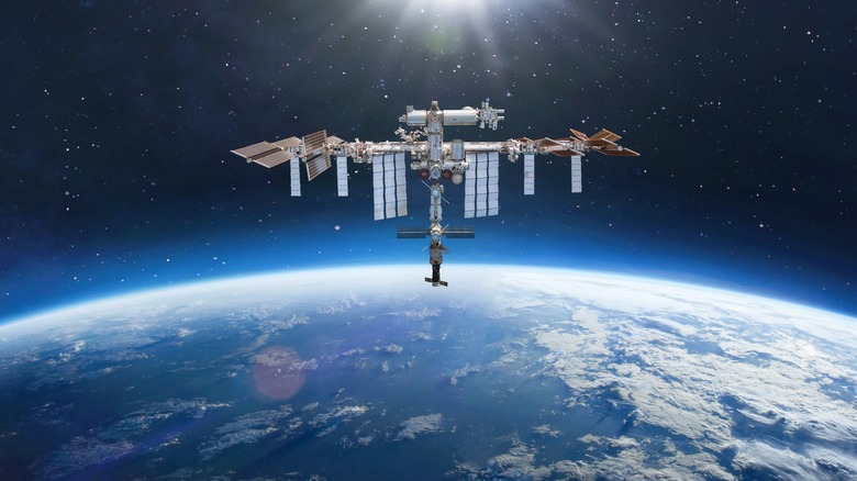 The International Space Station in orbit