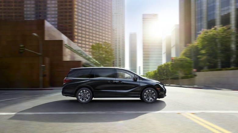 2025 Honda Odyssey in the city