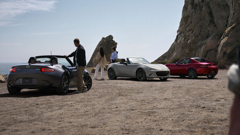 Trio of 2025 Mazda MX-5 Miatas