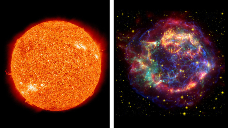 The sun and post-supernova