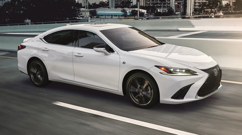 Lexus ES on the road