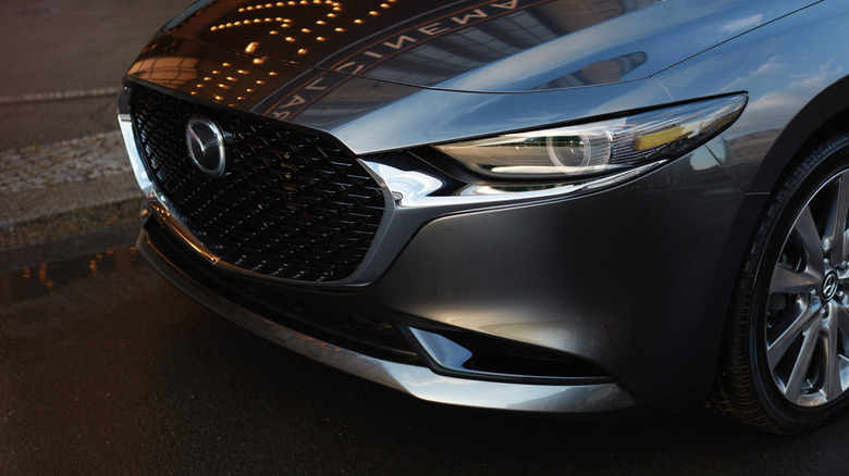 2025 Mazda3 front logo closeup