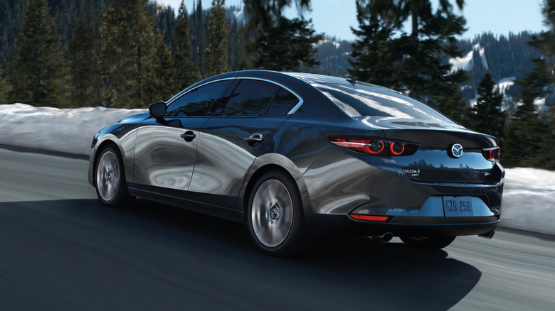 2025 Mazda3 on the road