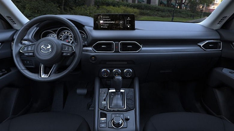 A photograph of the Mazda CX-5's interior space