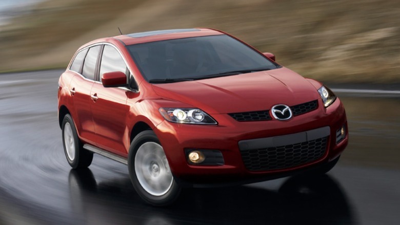 A red 2007 Mazda CX-7