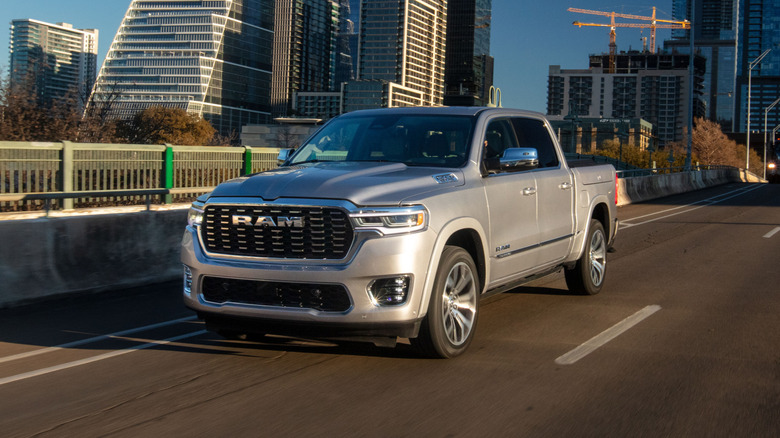 2025 Ram 1500 Tungsten on the road