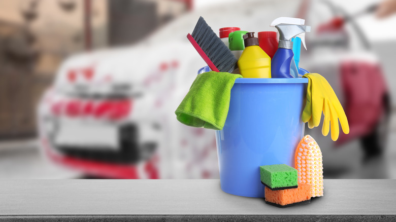 Cleaning supplies for car