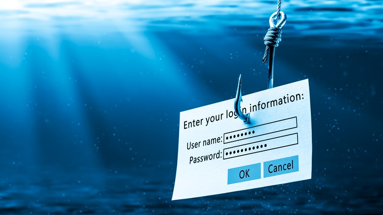 Phishing scams asking for login information