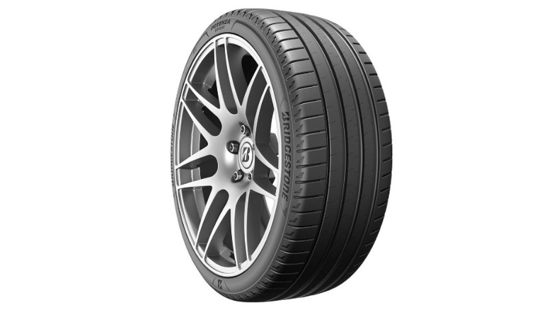 A Bridgestone Potenza Sport tire