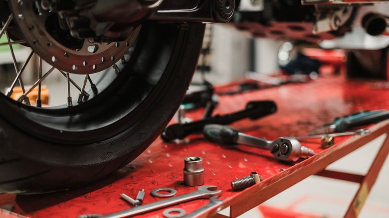 A mechanic in their workshop
