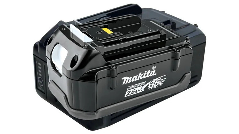 Makita 36V LXT Battery on display